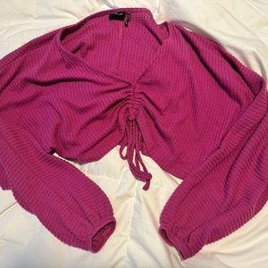 Cropped Tie front top